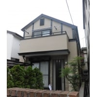 東京都江戸川区 苔やカビで汚れたソフトリシンの外壁・屋根塗装