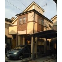 千葉県浦安市　モルタル外壁の塗装　パミール屋根はカバー