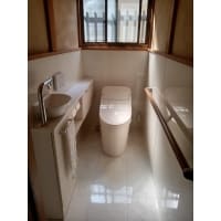 メリハリをつけて、お手入れをしやすくしたトイレリフォーム。