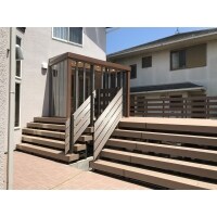 腐食したウッドデッキを人工木材デッキへ