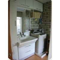 収納できる大容量の洗面化粧台