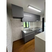 ワークトップを広く使い勝手にいいキッチンリフォーム