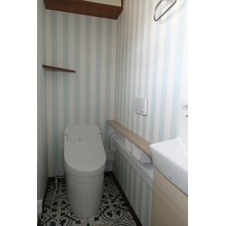 トイレリフォーム　一体型便器GG　手洗付き