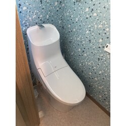 なめらかなシルエットで掃除しやすいと好評のトイレのリフォーム