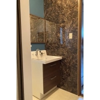 清掃しやすく高級感のある洗面室【LIXIL ピアラ】