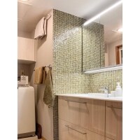 タイルが美しい洗面台にリフォーム