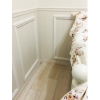 内装のリフォーム(腰壁造作・木部塗装)