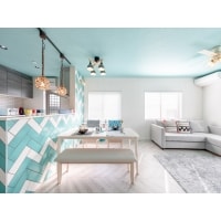 お気に入りカラーに囲まれたリノベーション