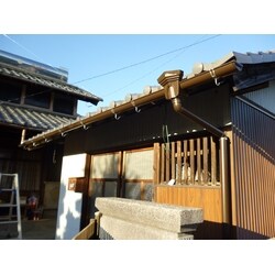 不具合を解消した雨樋工事