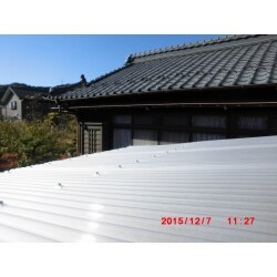 テラス屋根　張替え工事