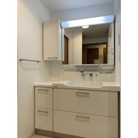 衛生的で清掃性抜群の洗面台