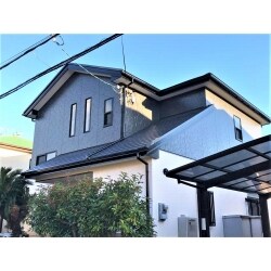 濃淡のあるツートン塗装。外壁・屋根塗装工事