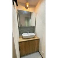 カリモク洗面でホテルライクな洗面空間