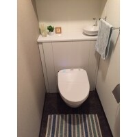 収納一体型のレストパルでスッキリ広々としたトイレに