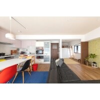 LDK全体に光が届き明るく広々した空間に