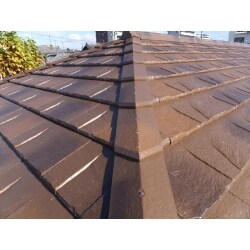 屋根の葺き替え工事　土葺き陶器瓦から軽量瓦へ！