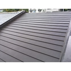 名古屋市守山区で屋根の葺き替え工事　和瓦から板金屋根へ