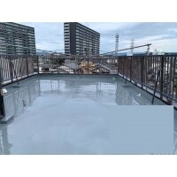 名古屋市熱田区陸屋根のウレタン防水工事をしました