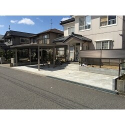 お庭を駐車スペースとしてリフォーム