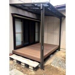 ウッドデッキ(テラス屋根付)工事