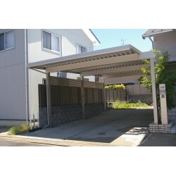 奥行延長ハイルーフカーポート設置工事