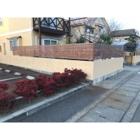 目の引くフェンス&塗り壁へ生まれ変わりました!