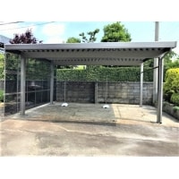 サイドパネル付きカーポート新設工事