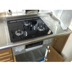 ガスコンロとレンジフードの入替え工事!