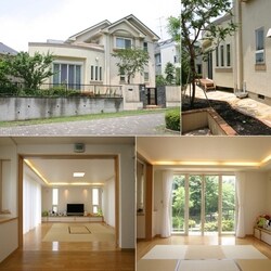 内から外から光と緑を堪能する、明るい住まいです。