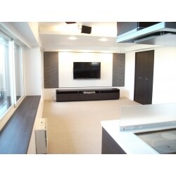 リビング壁アクセント