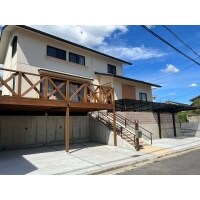 【新築】外構 高低差を生かした貫禄のエクステリア外構