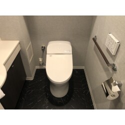 タンクレストイレにリフォームしすっきりとした空間になりました。