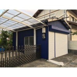 ガレージの塗装＆カーポートの取替えで、古民家風からモダンスタイルのエクステリアに！