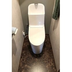 お掃除しやすいトイレ一体型にリフォーム