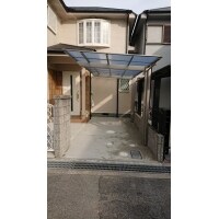 LIXILカーポートSA取付 熱吸収ポリカ板