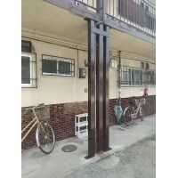 アパート外通路柱補強工事