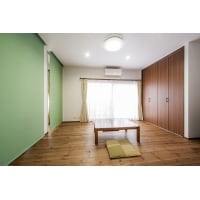 自然素材に家族が包まれる家 広々としたLDKへ。