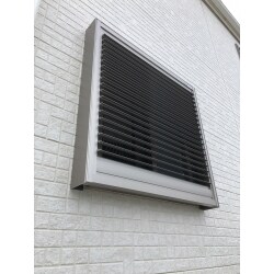 ルーバー面格子施工