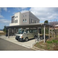 カーポート工事(3台用+テラス屋根)