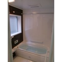 手摺りの付いた浴室にリフォーム