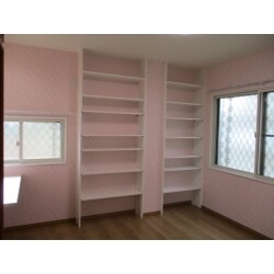 ピンクと白で可愛らしいお部屋になりました
