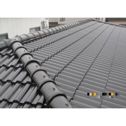「モニエル瓦」の屋根塗装工事をご紹介します。
「モニエル瓦」は「乾式洋瓦」とも呼ばれています。
ひと昔前は、塗装できない瓦だといわれていましたが、今では専用の塗料も何種類かあり、塗り替えができるようになりました。