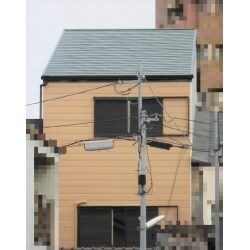 【施工後】
足場を組み、外壁塗装工事・樋や鉄部のウレタン塗装工事・シーリング工事・屋根塗装工事を行いました。
全体の工期は約３週間です。