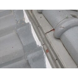 【施工後】
台風の影響で、瓦の補修・漆喰工事を行った屋根です。