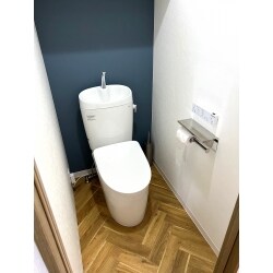 ヘリンボーンなどモダンな雰囲気の空間となりました。