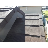 和瓦から軽量屋根に葺き替え・外壁しっくい塗装