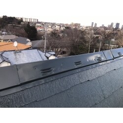 屋根板金更新・屋根ほか塗装（火災保険適用案件）