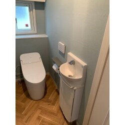 センスが光る北欧風のトイレが完成しました。