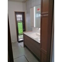 ワンランク上の洗面室が出来上がりました。