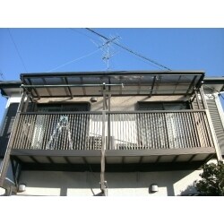 バルコニー　屋根交換